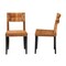 Bali & Pari Manrico Modern Bohemian Wood and Natural Rattan 2-Piece Dining Chair Set 238-2PC-13218-ZORO - alternate 3